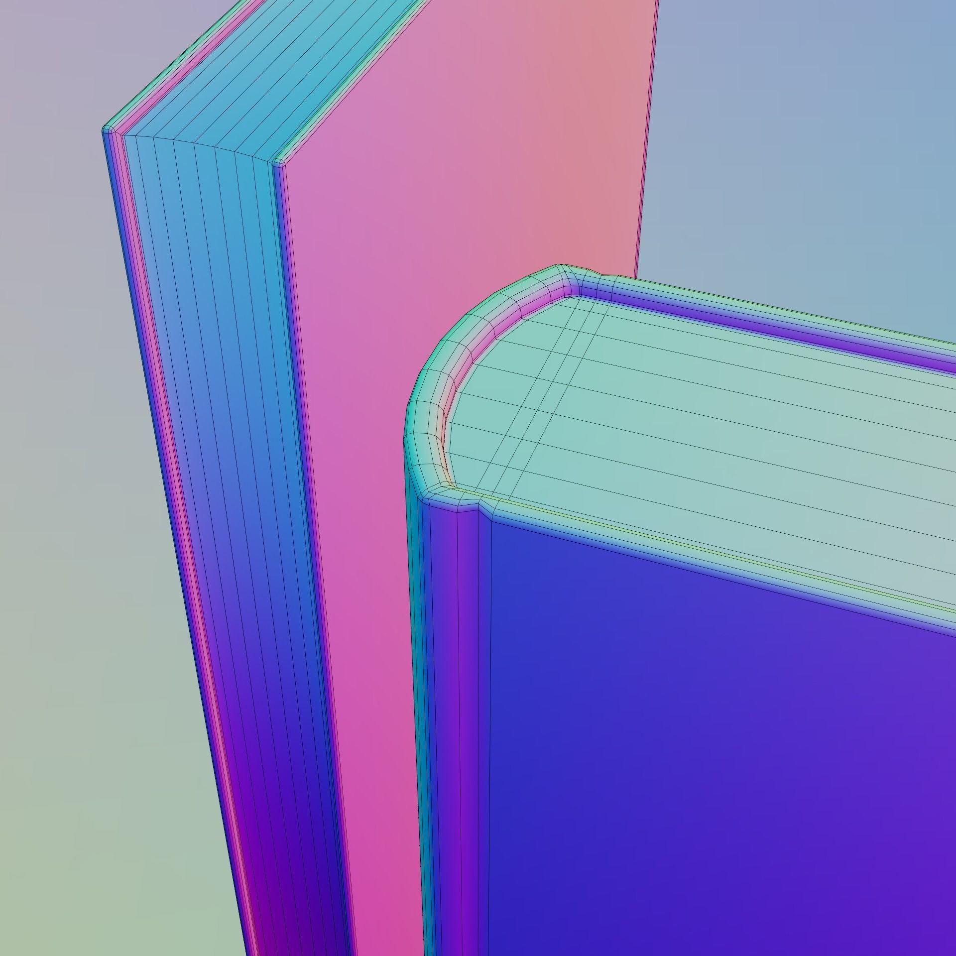 Decorated shelf 3D model_11