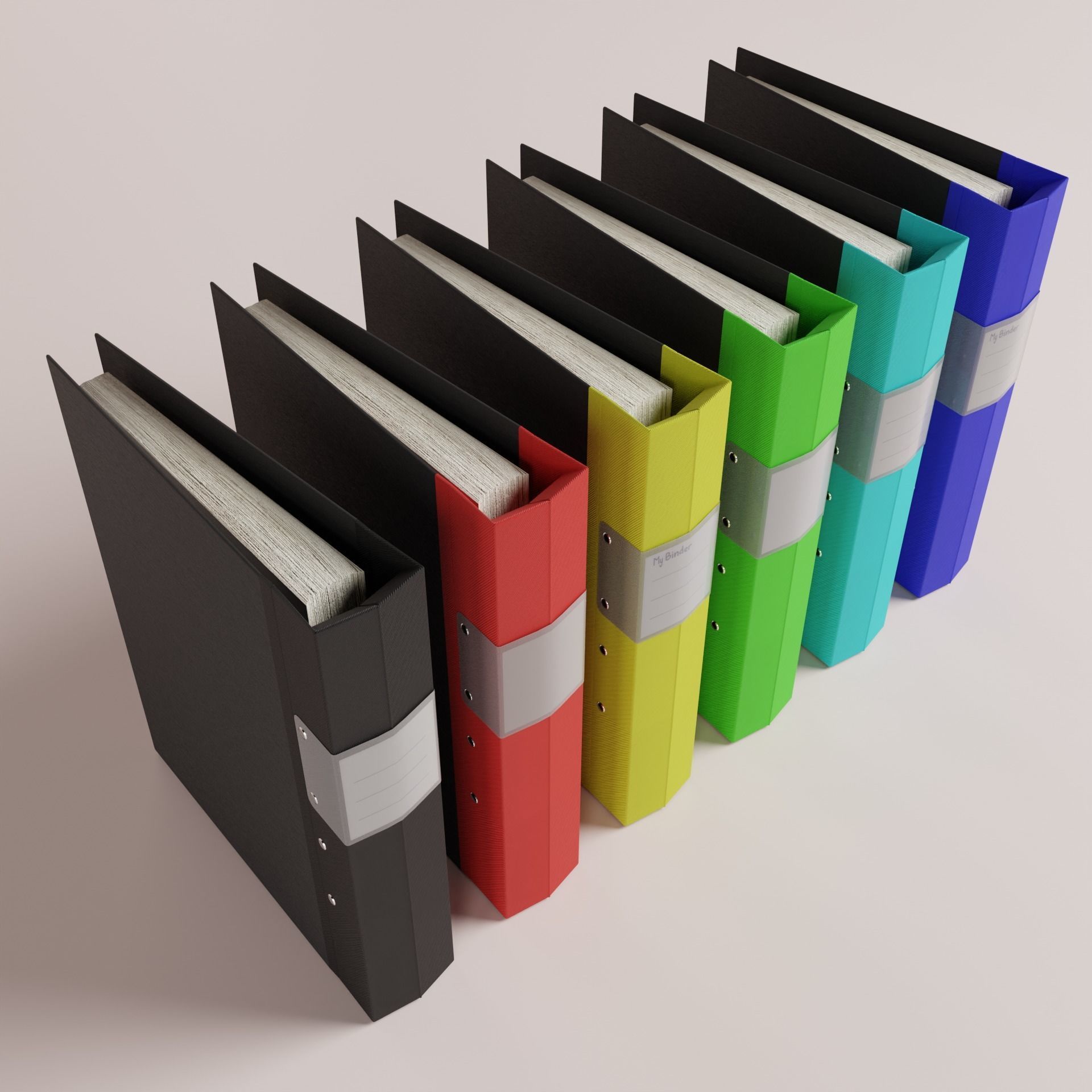 Decorated shelf 3D model_8