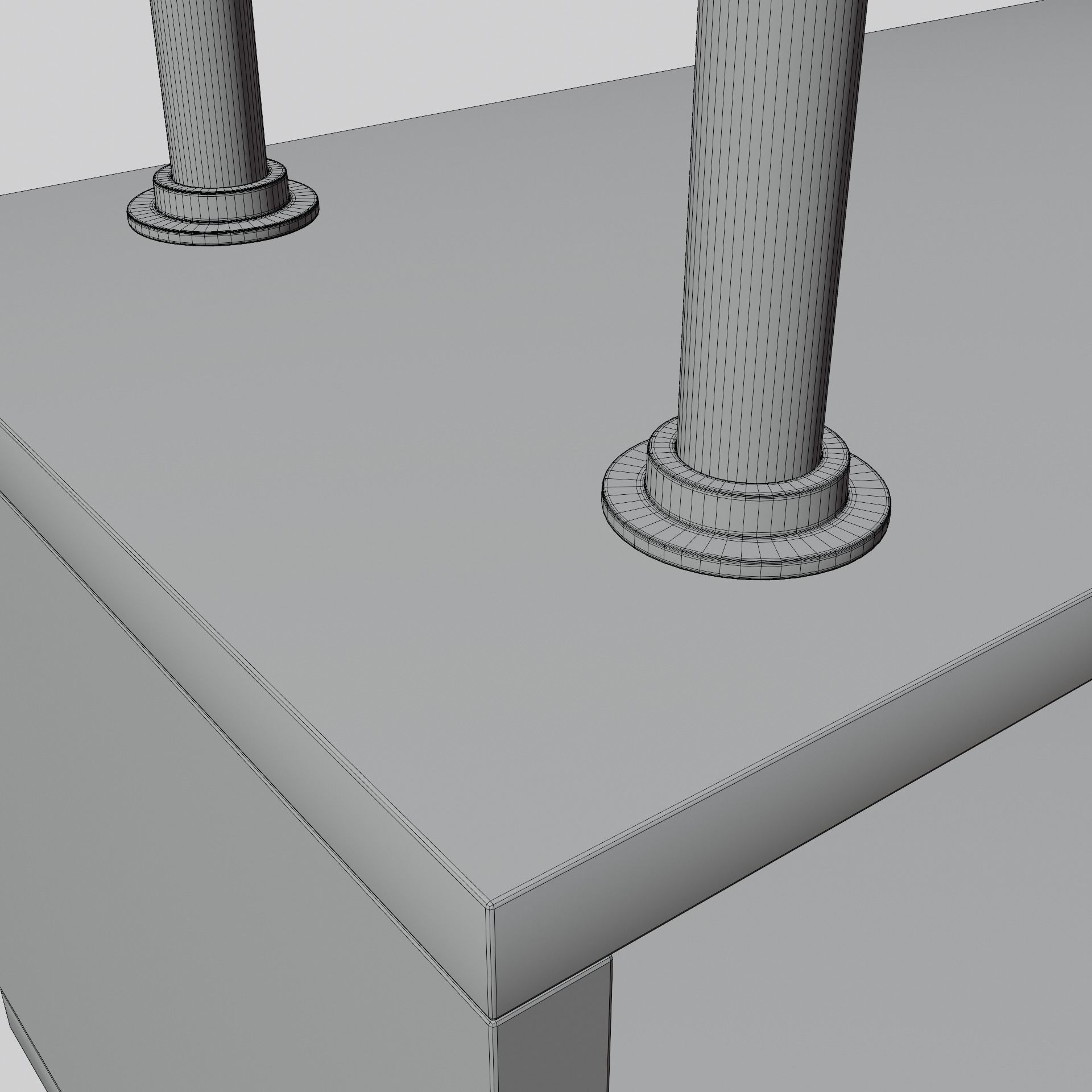 Decorated shelf 3D model_22