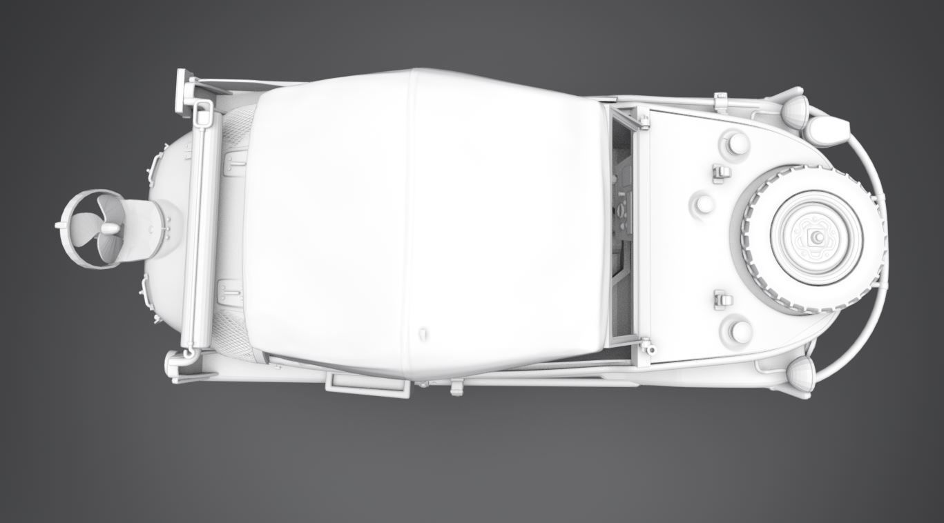 Schwimmwagen Scale model   3D print model_3