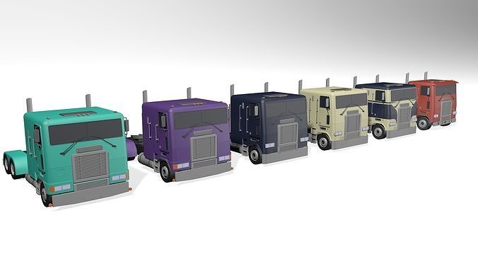 Freightliner semi truck 3D model