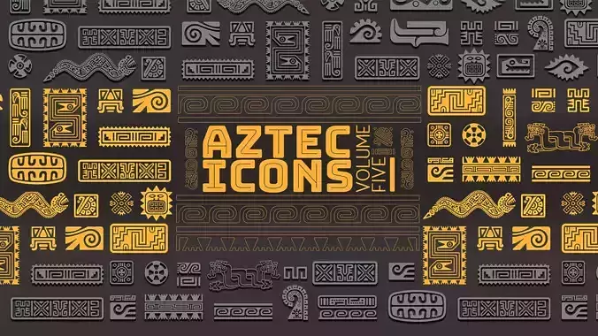 Aztec VECTOR ICONS Volume 5 3D model