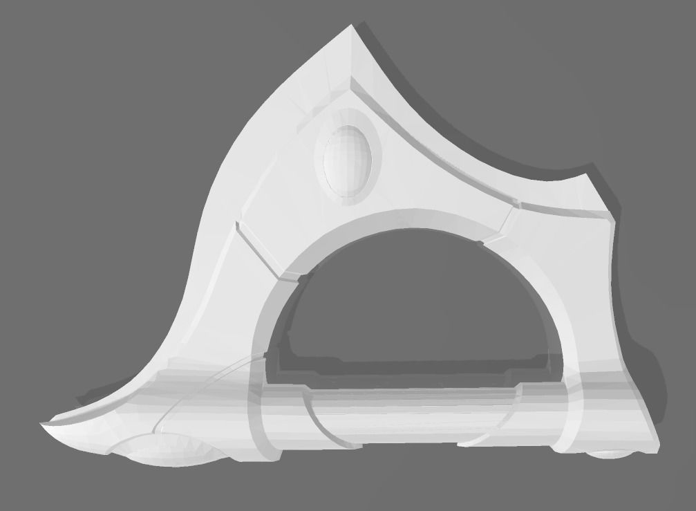Genesis Arc Melee Knife 3D print model_4