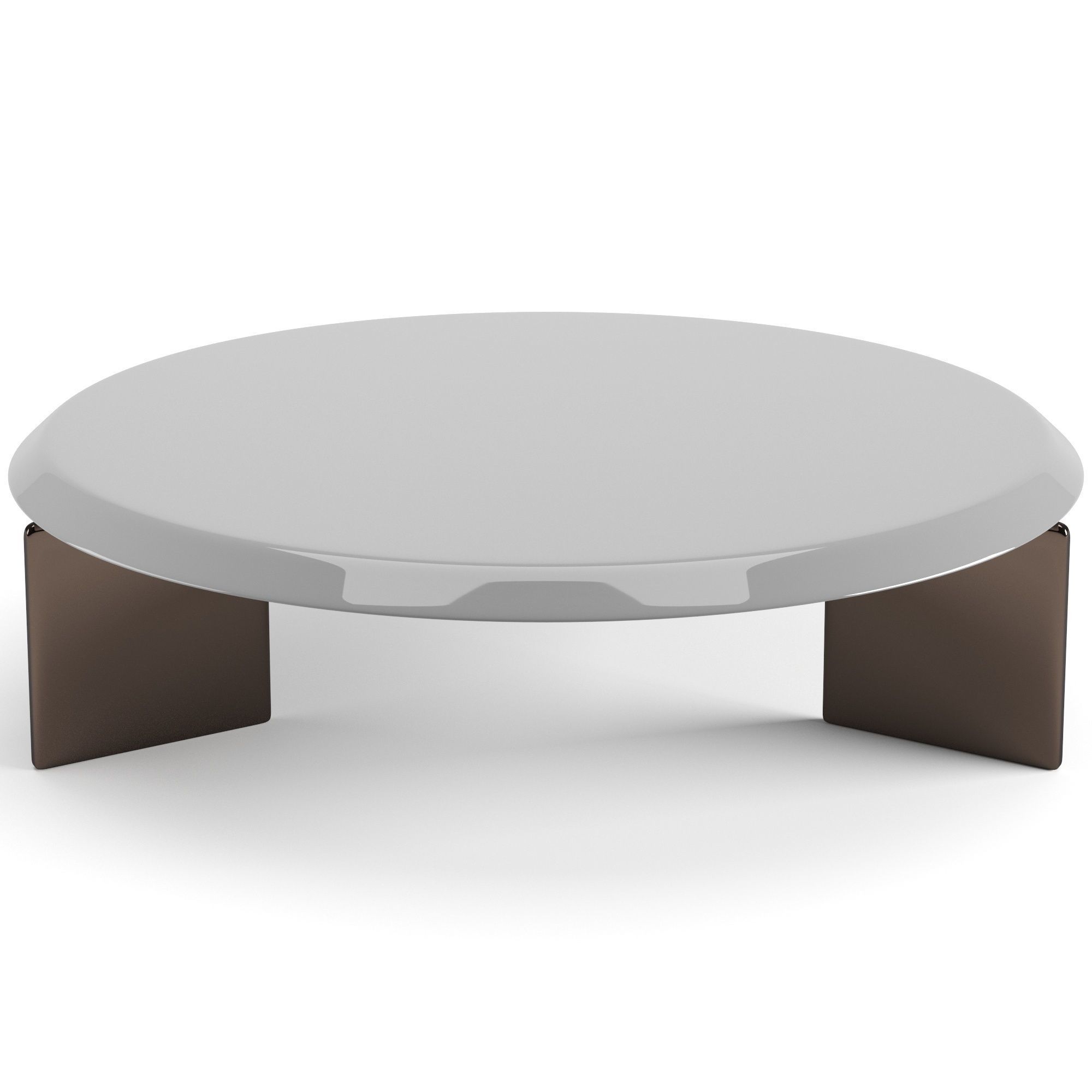 Minotti Keel round coffee tables set 3D model_13