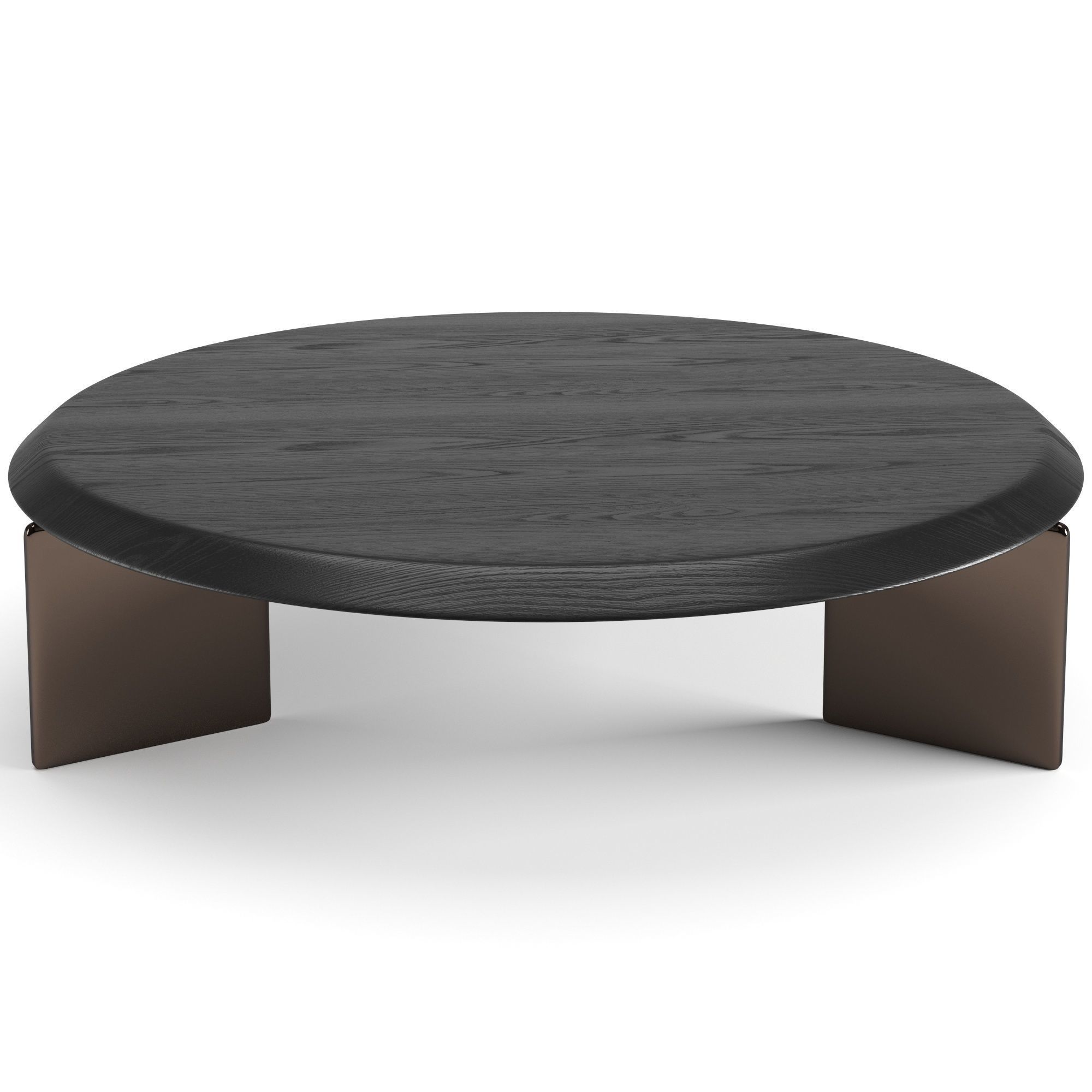 Minotti Keel round coffee tables set 3D model_9