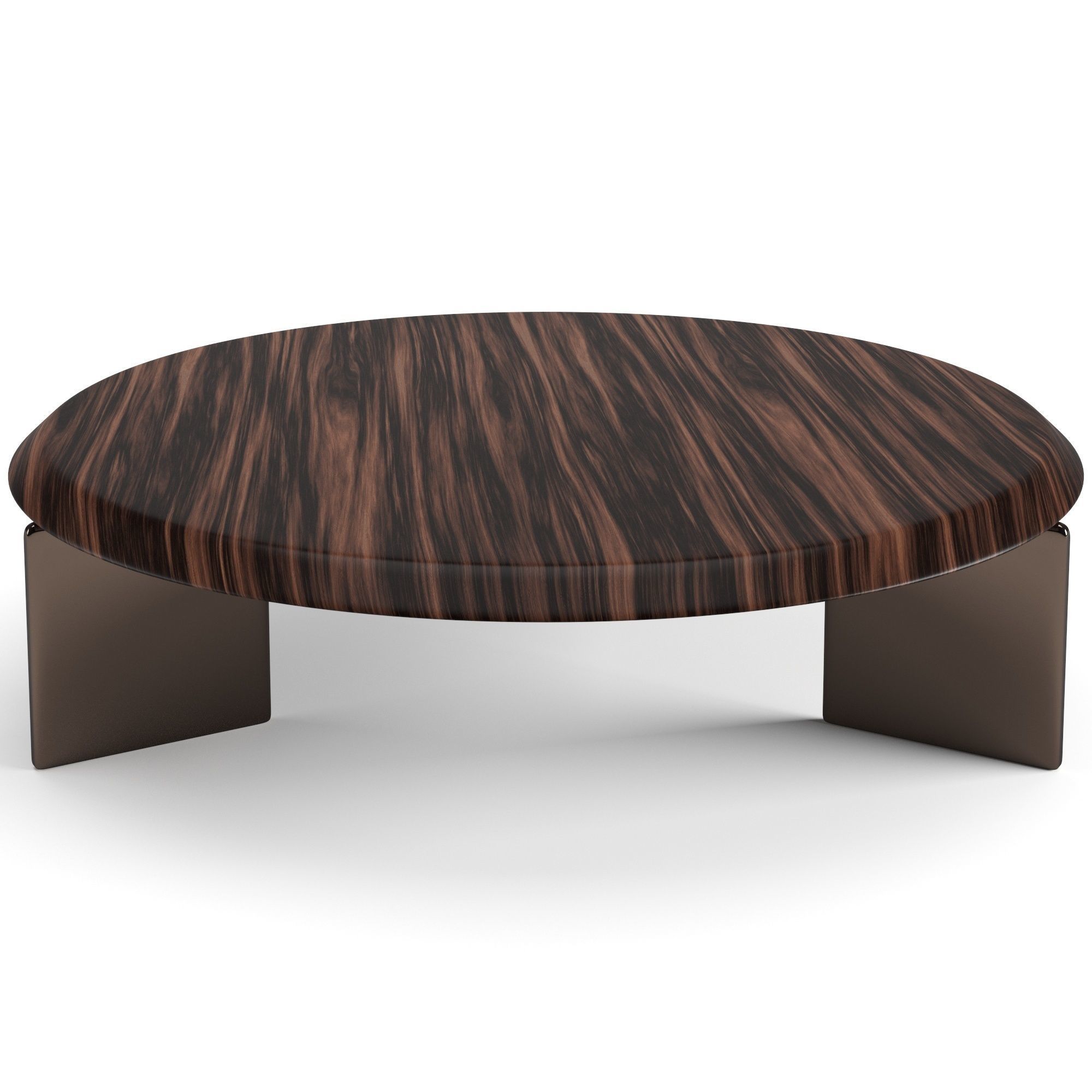 Minotti Keel round coffee tables set 3D model_12