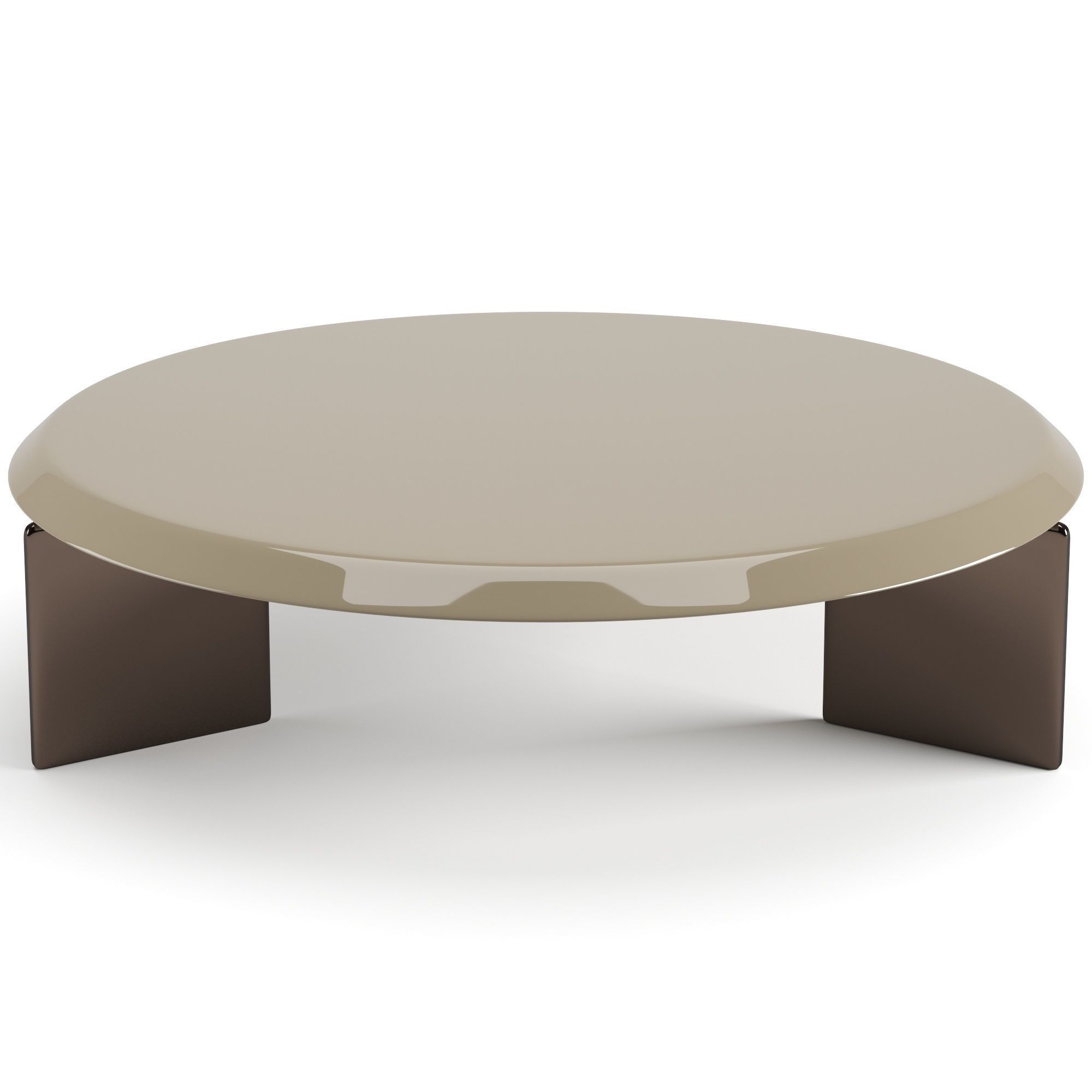 Minotti Keel round coffee tables set 3D model_11