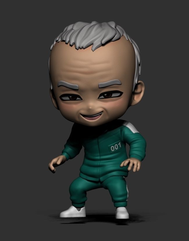 SQUID GAME - ROUND 6 - OH IL-NAM 3D print model_3