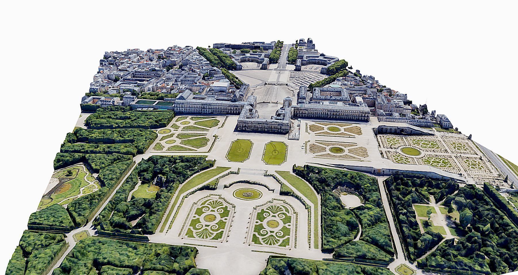 Versailles Palace Low-poly 3D model_1