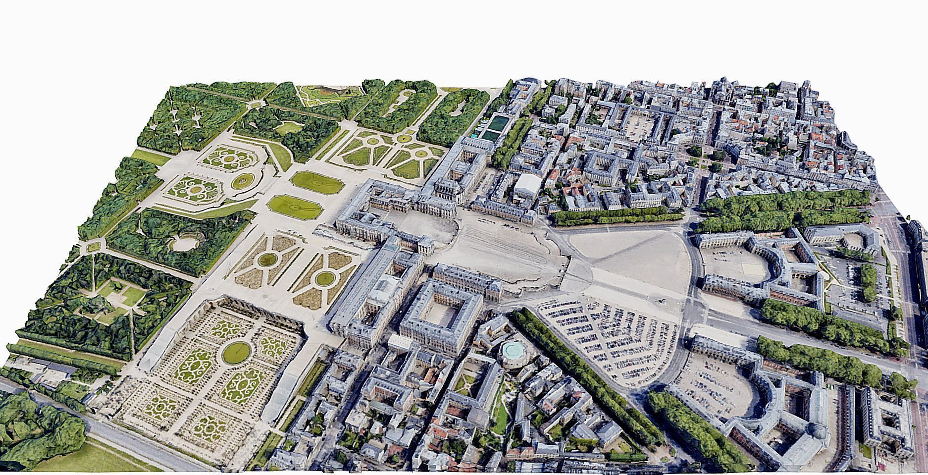 Versailles Palace Low-poly 3D model_2