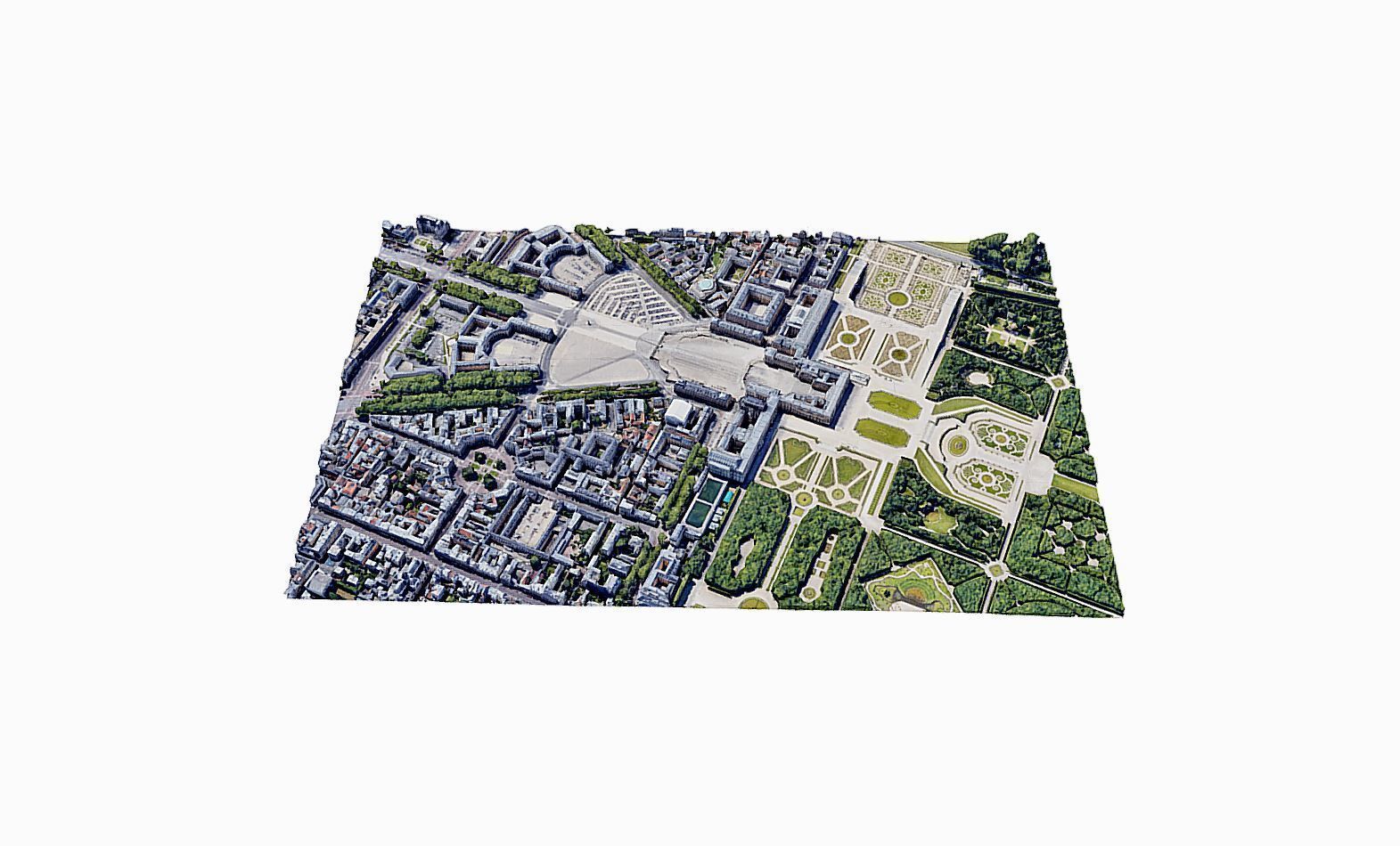 Versailles Palace Low-poly 3D model_7