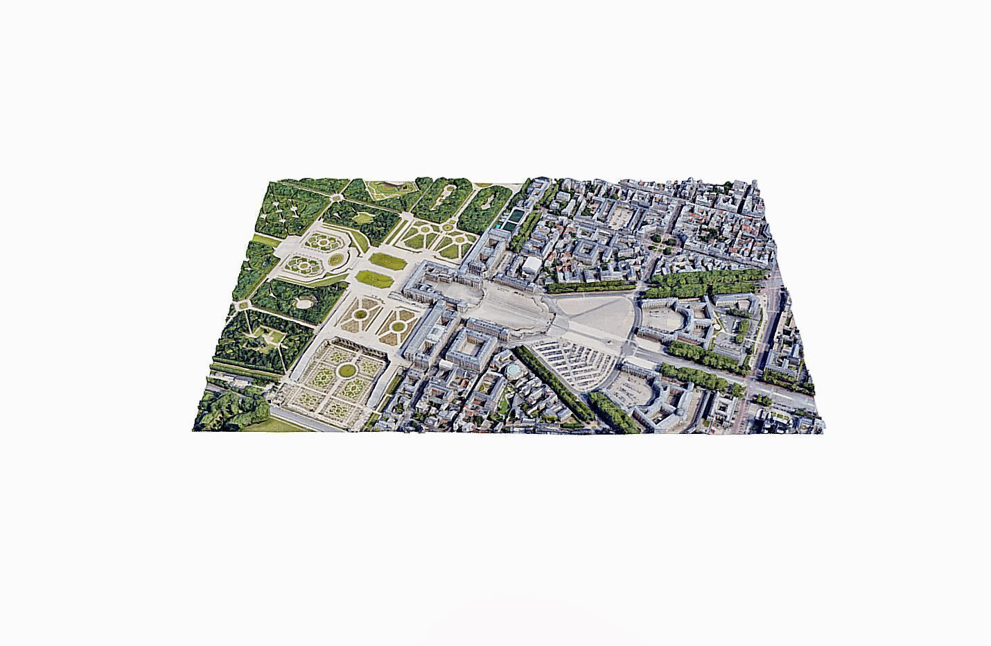 Versailles Palace Low-poly 3D model_4