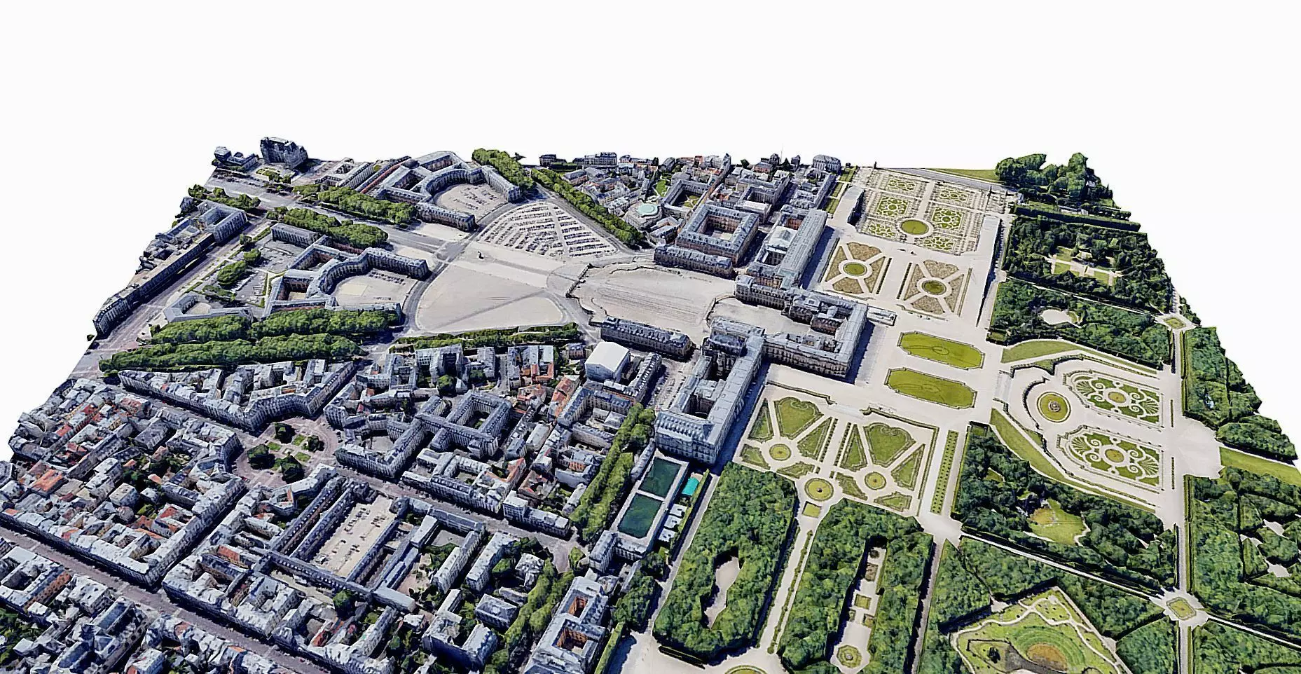 Versailles Palace Low-poly 3D model_0