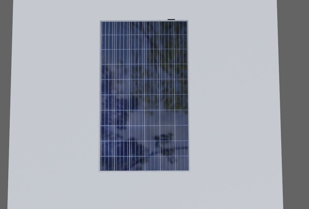 Solar Panel - Photovoltaic - Painel Low-poly 3D model_3