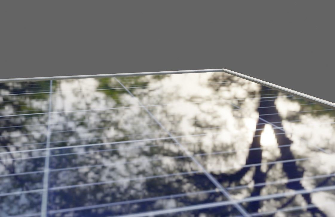 Solar Panel - Photovoltaic - Painel Low-poly 3D model_4