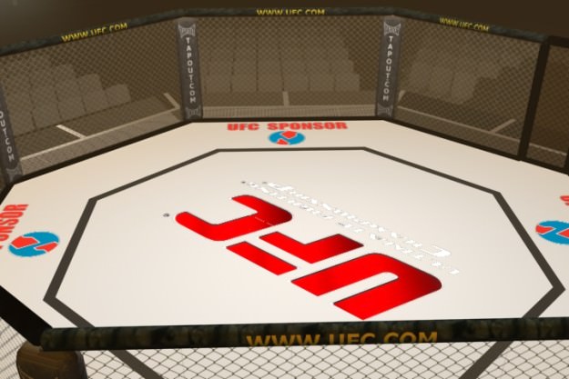 UFC Style Octagon Fighting Arena 3D model_2