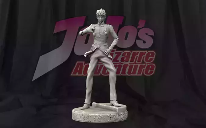JoJos Bizarre Adventure Giorno Giovanna 3d Print Figure - Statue 3D print model