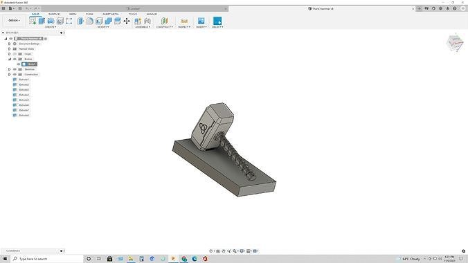 Thor Hammer  3D print model