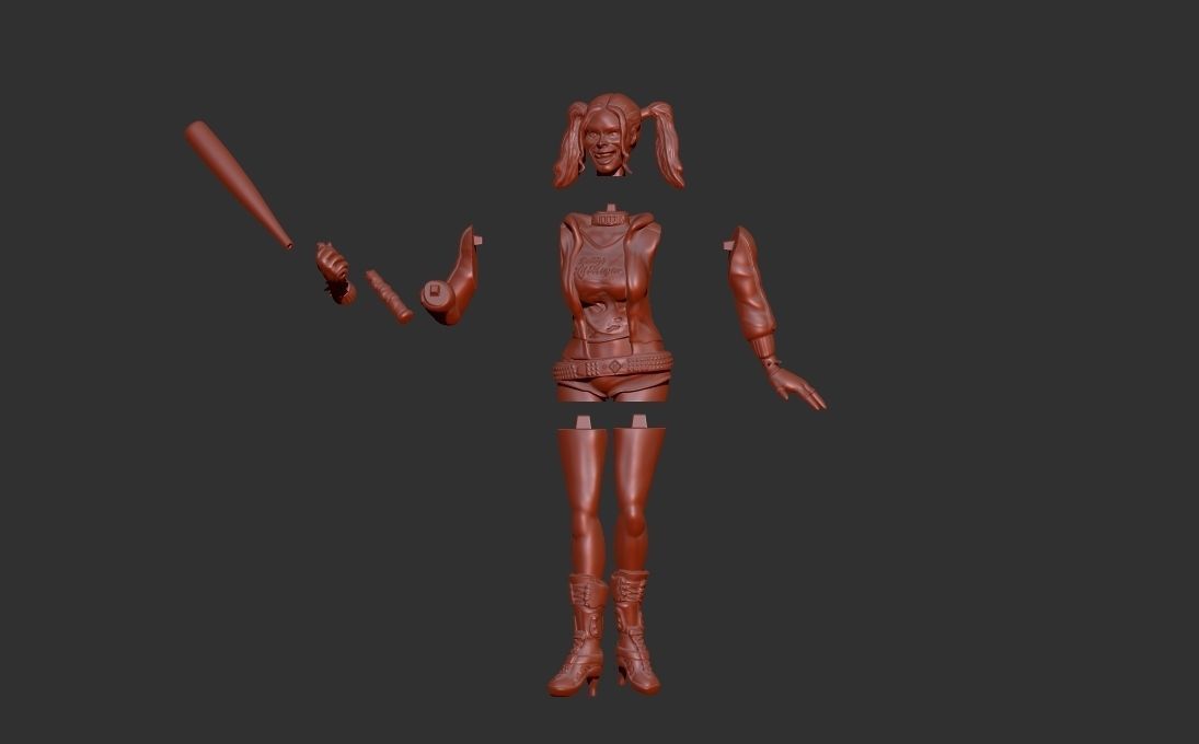 Harley Quinn Suicide Squad Fan Art 3D print model_6