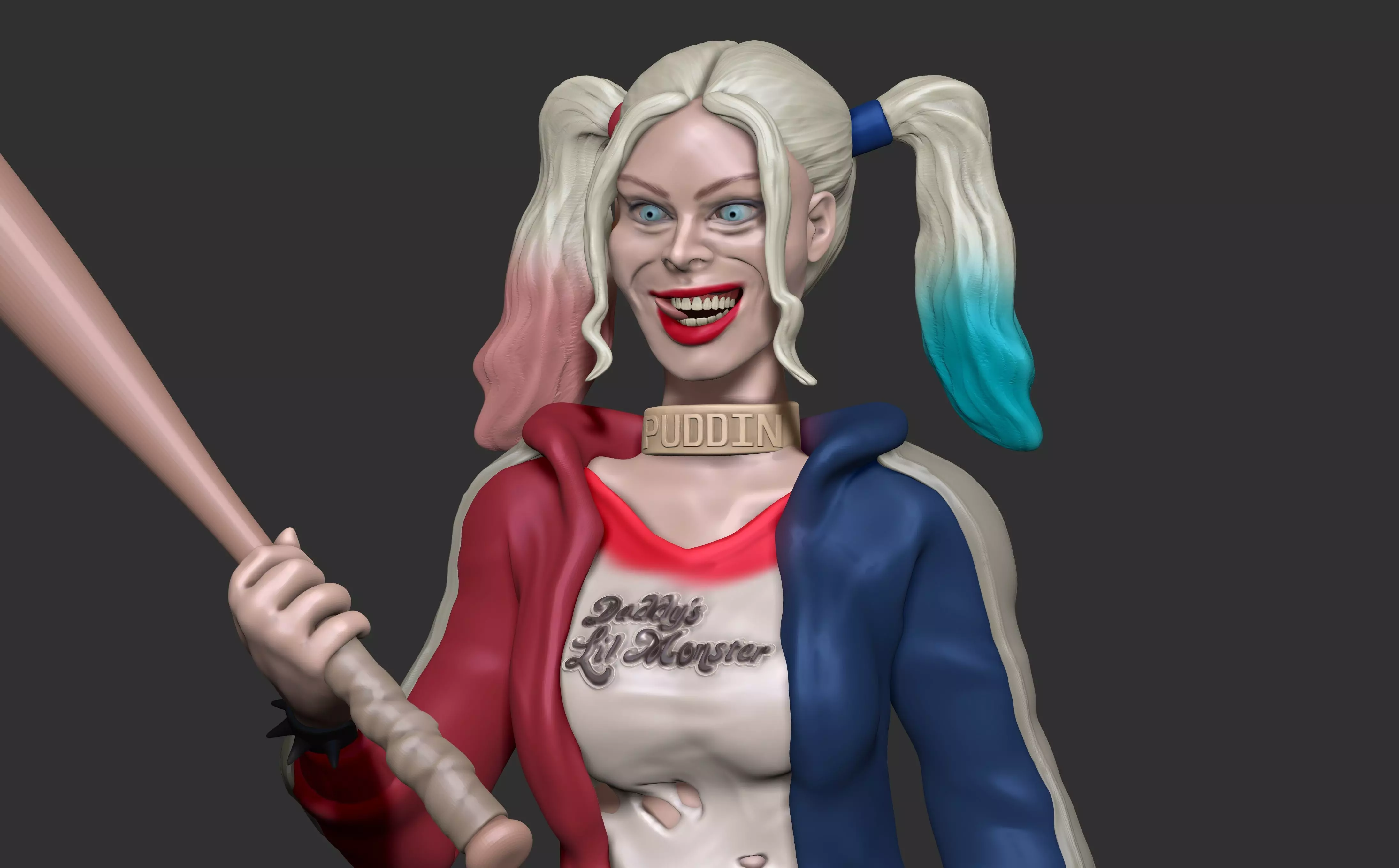 Harley Quinn Suicide Squad Fan Art 3D print model_0