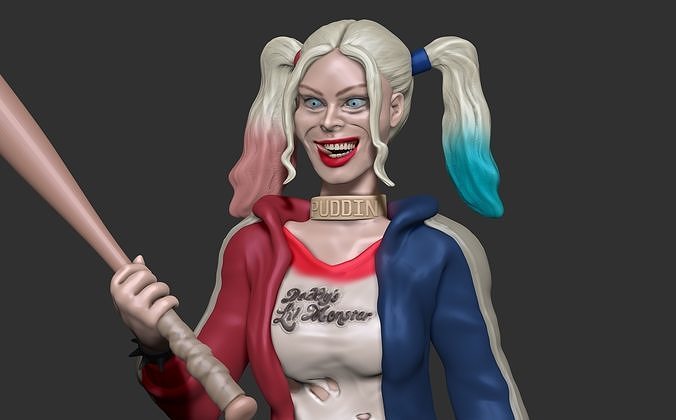 Harley Quinn Suicide Squad Fan Art 3D print model