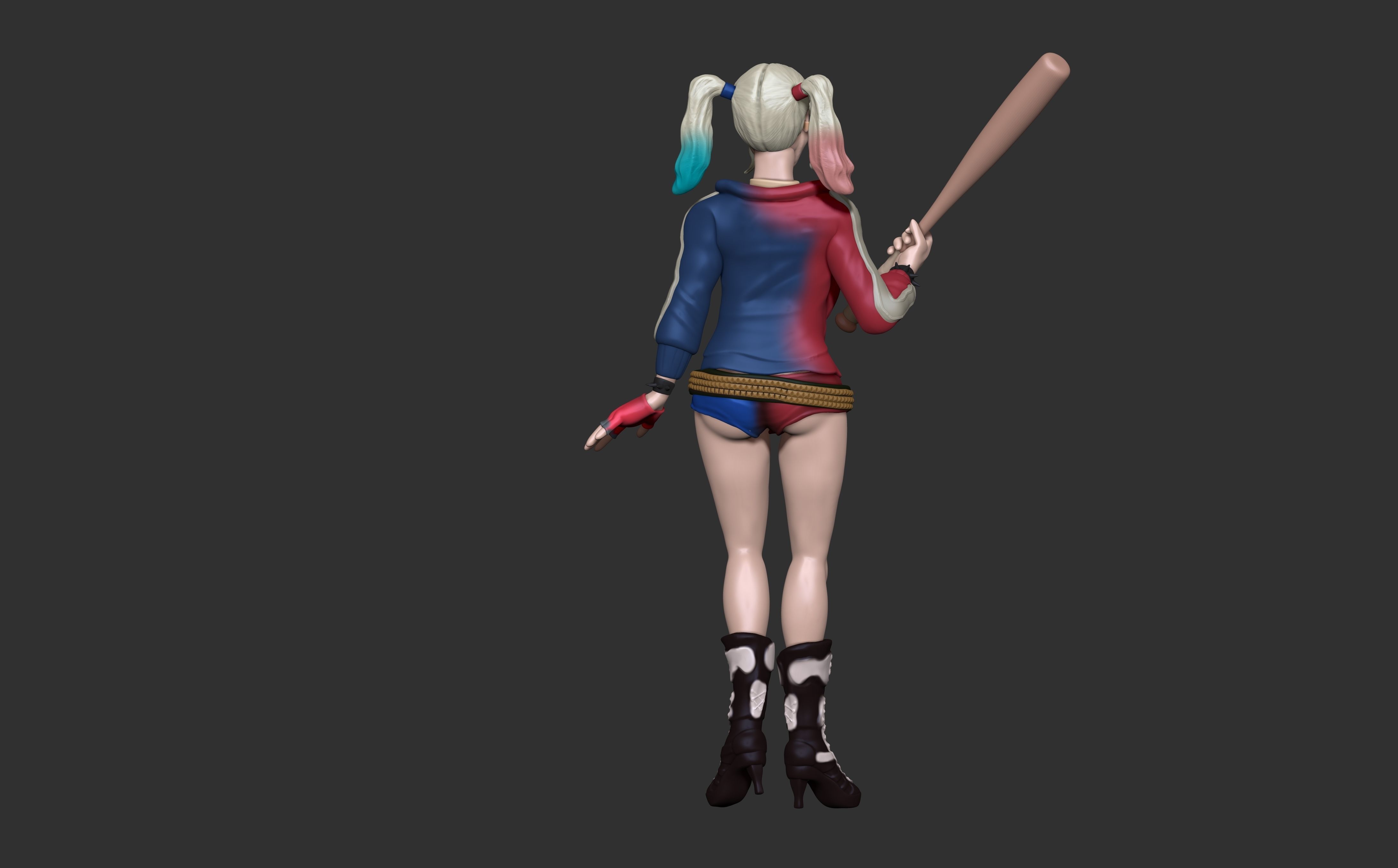 Harley Quinn Suicide Squad Fan Art 3D print model_4