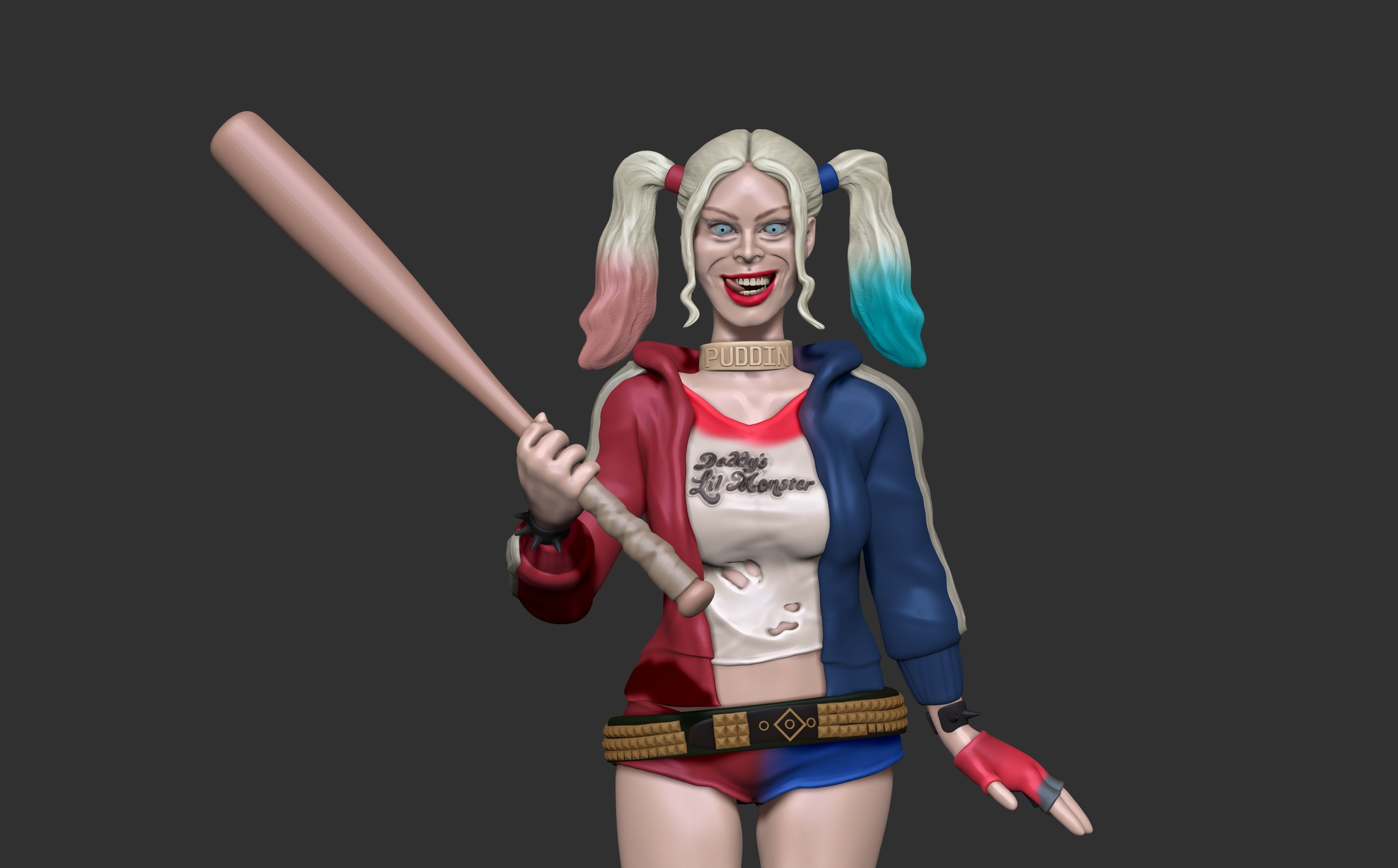 Harley Quinn Suicide Squad Fan Art 3D print model_1
