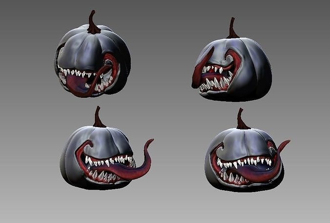 Evil pumpkin 3D print model