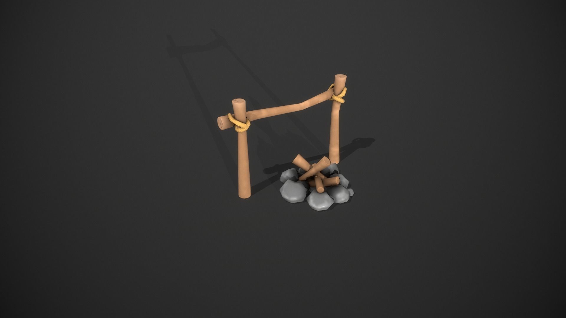 Stylized Camping Prop Pack - 23 Unique Assets Low-poly 3D model_25