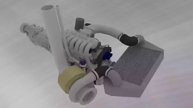 Rotary 20B Engine MAZDA Cosmo Tuned 3D print model