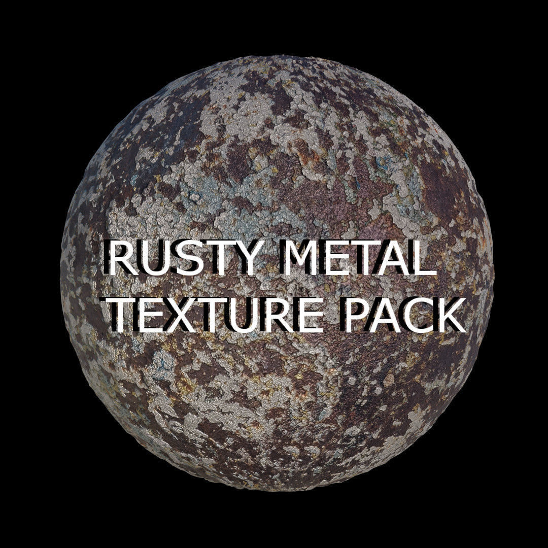 Rusty old decayed metal pbr texture hard surface pack unique Texture