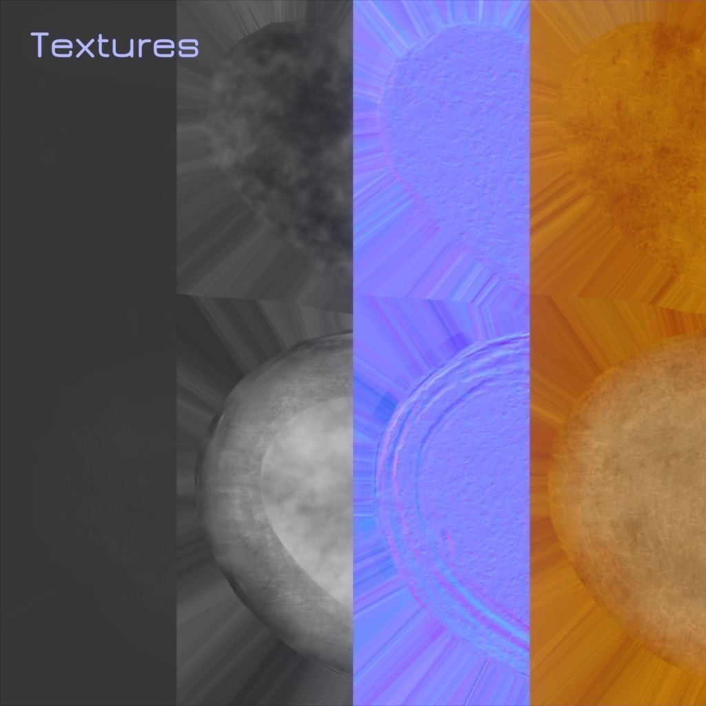 Gingerbread Heart Low-poly 3D model_34