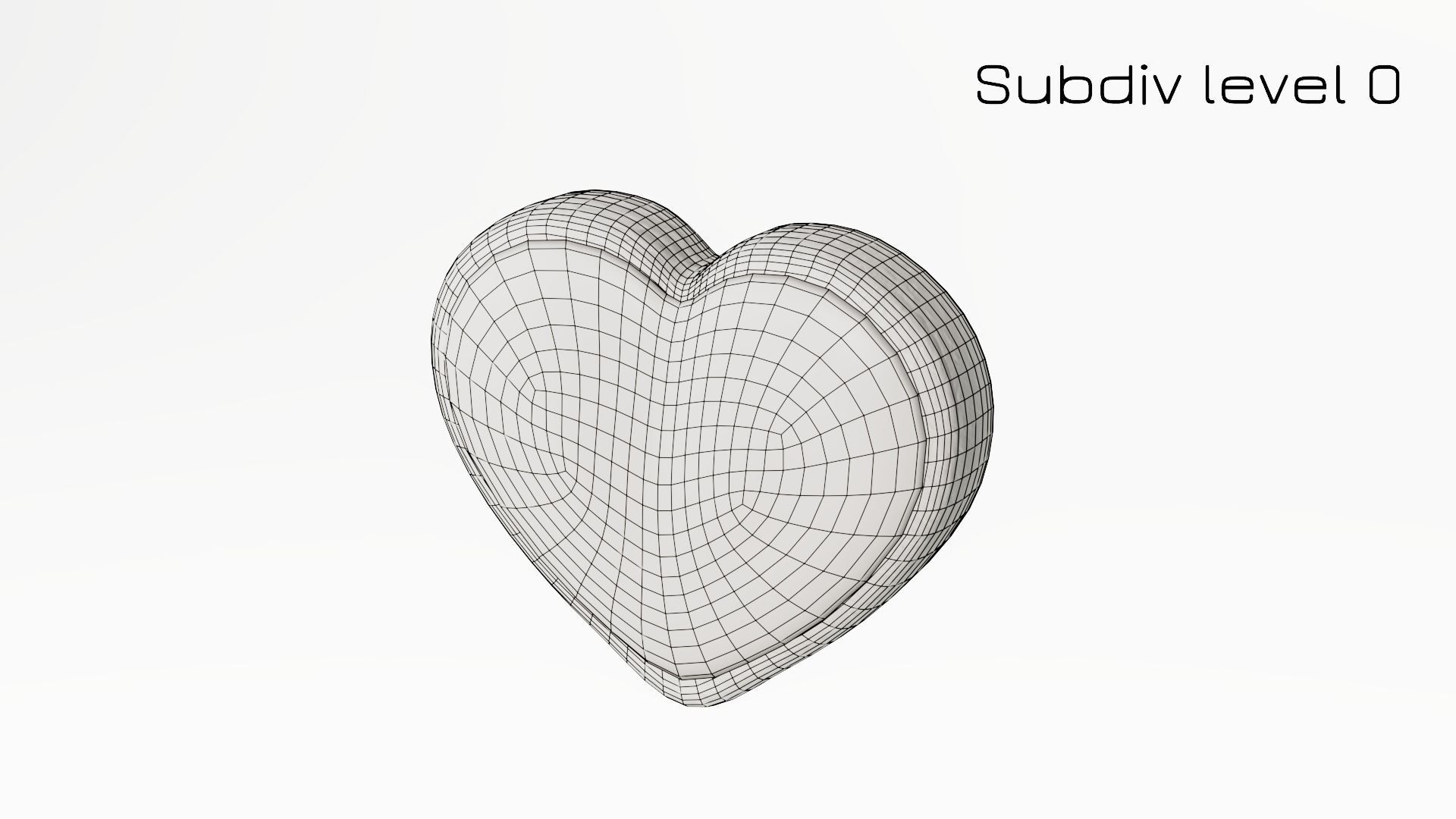 Gingerbread Heart Low-poly 3D model_18