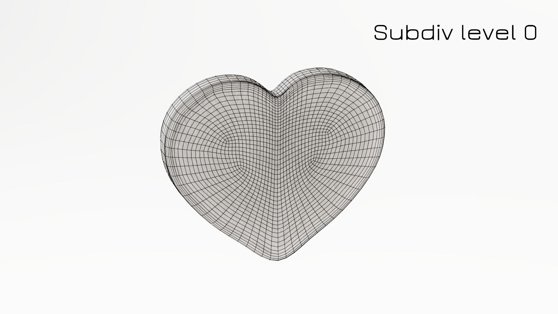 Gingerbread Heart Low-poly 3D model_29