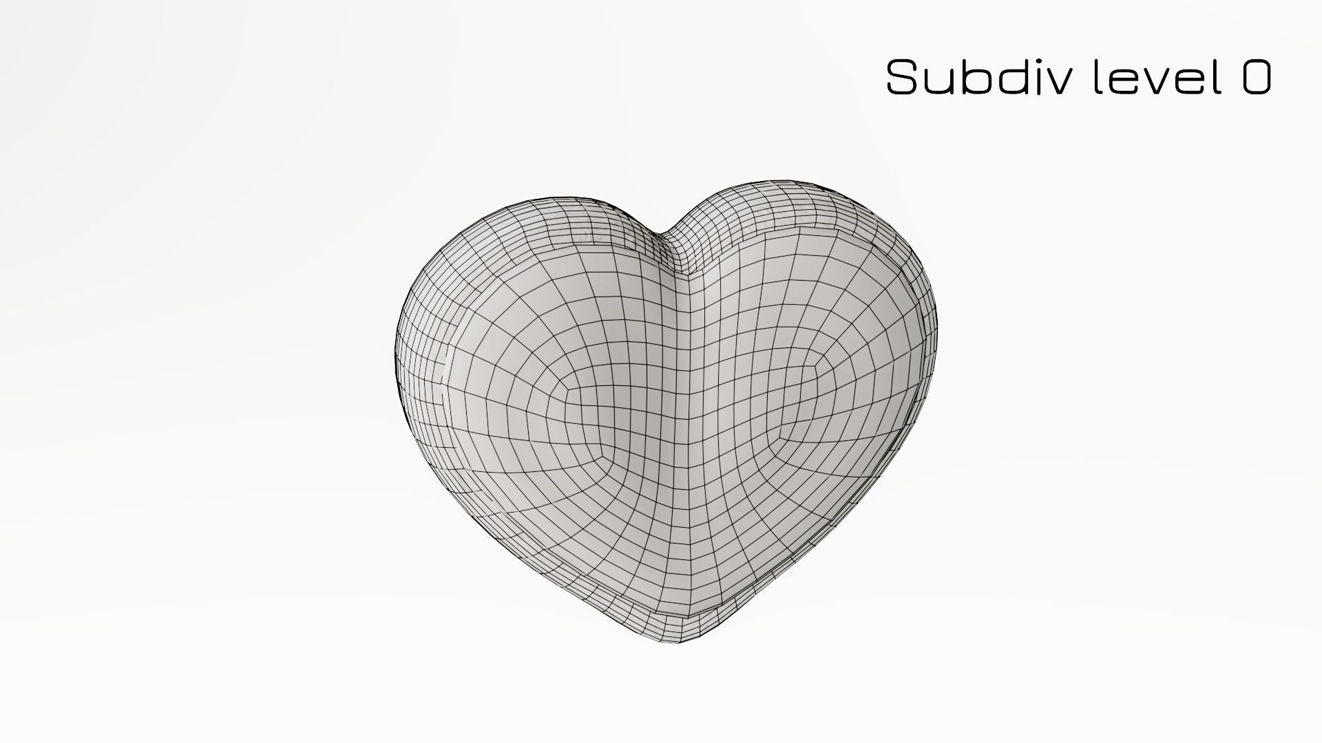 Gingerbread Heart Low-poly 3D model_25