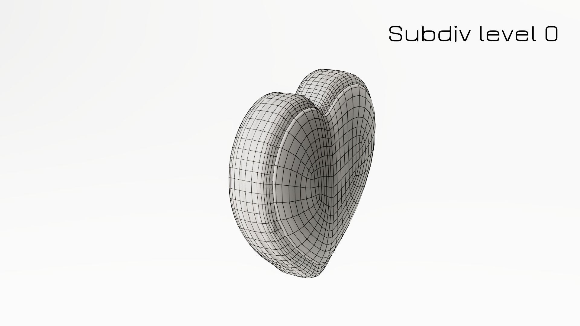 Gingerbread Heart Low-poly 3D model_24