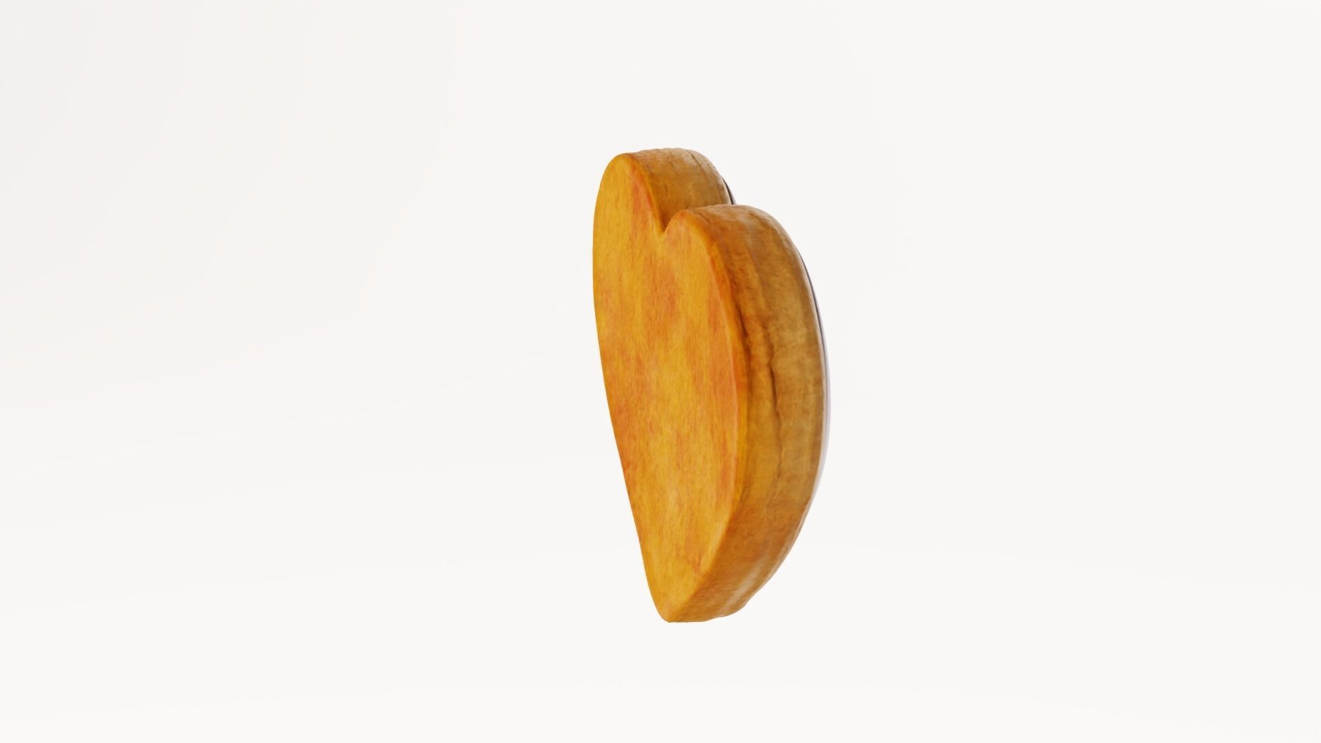 Gingerbread Heart Low-poly 3D model_7