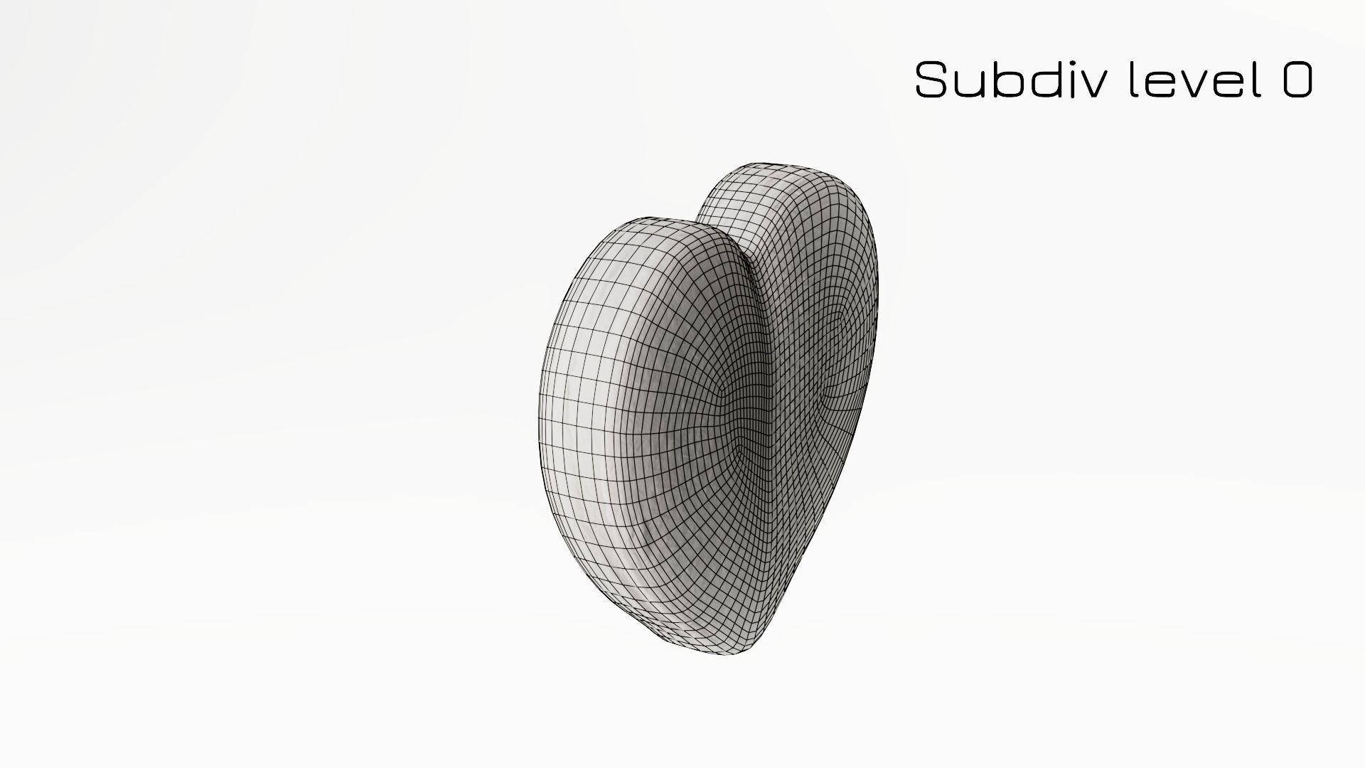 Gingerbread Heart Low-poly 3D model_32