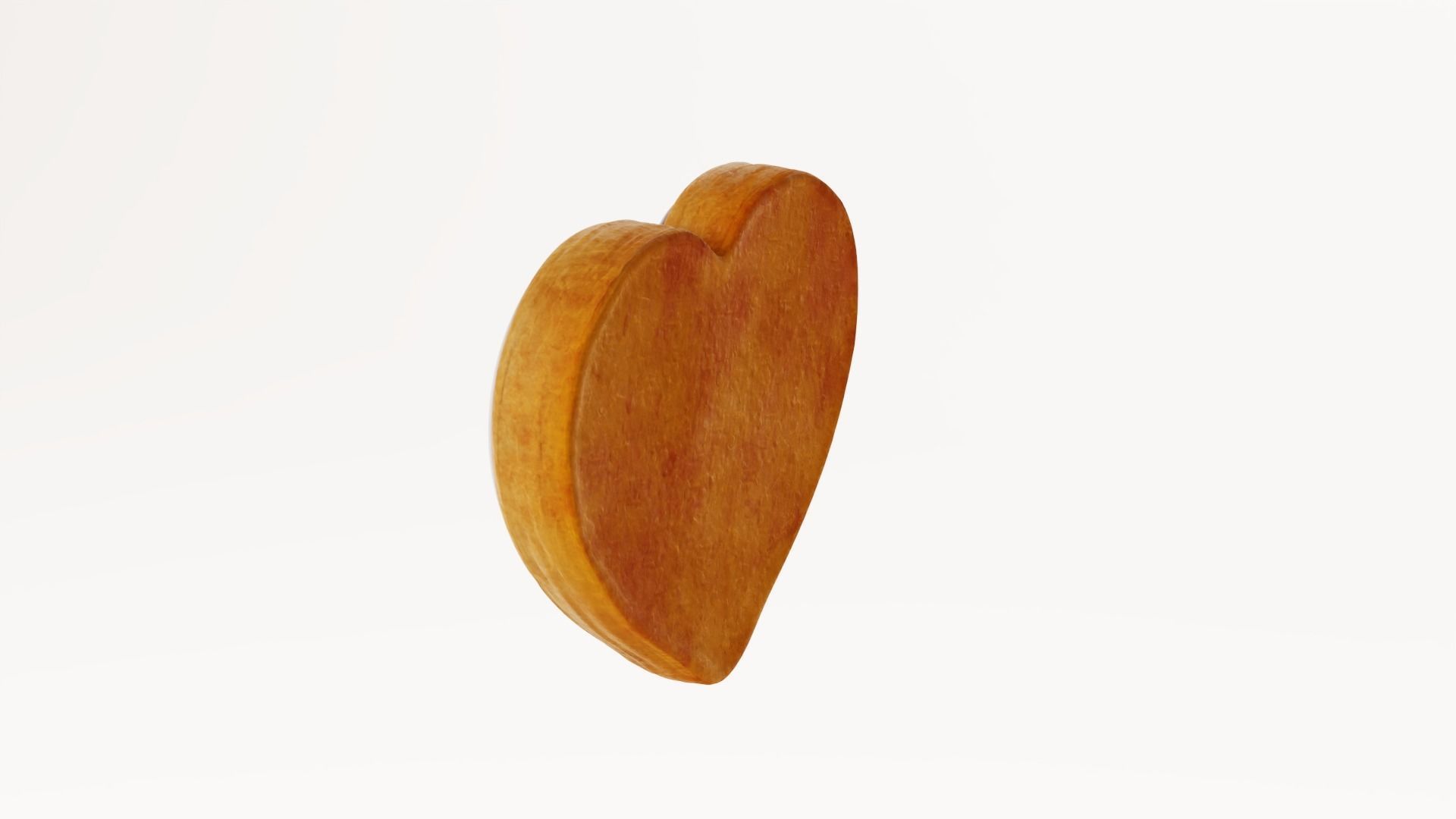 Gingerbread Heart Low-poly 3D model_4