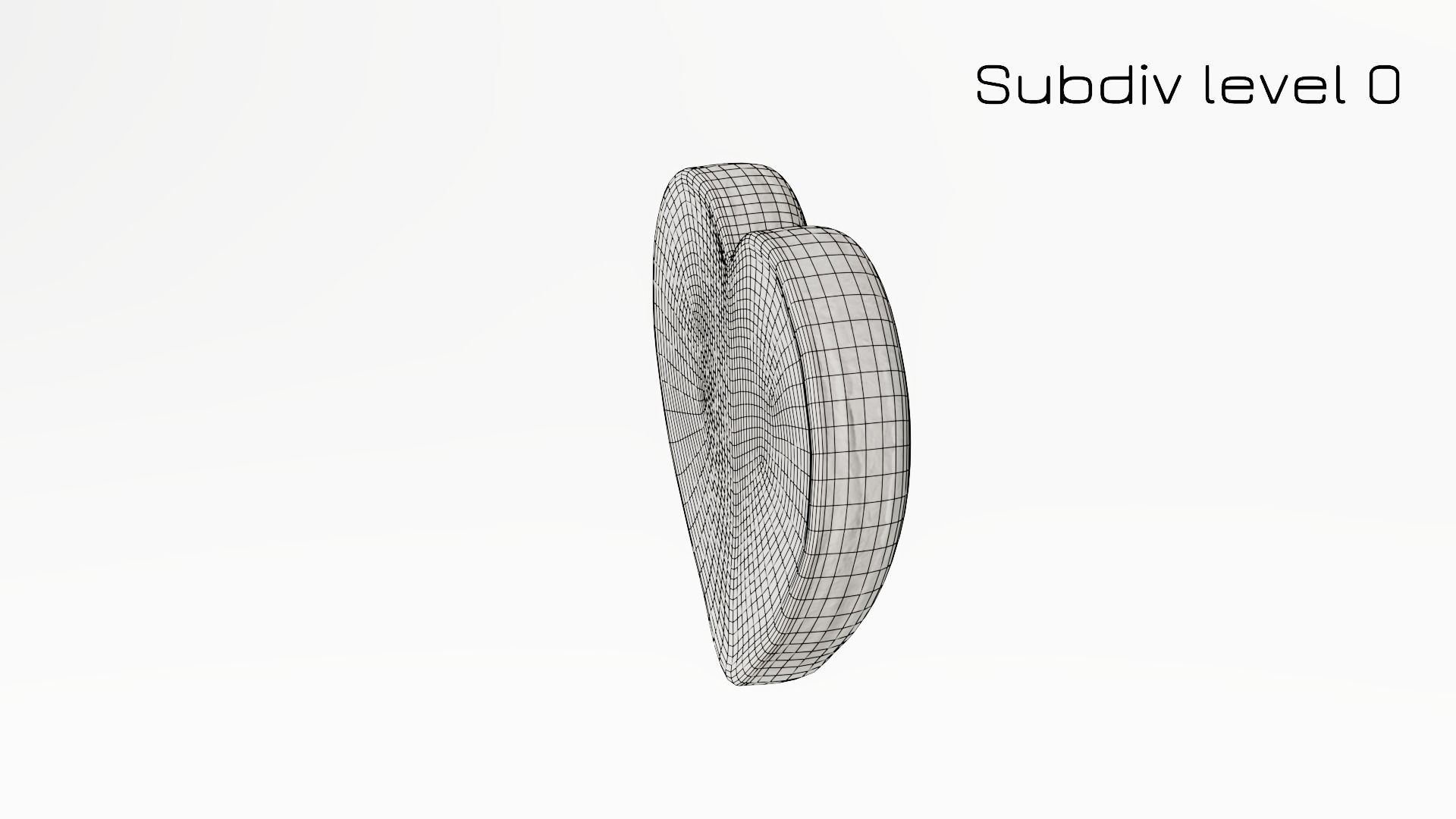 Gingerbread Heart Low-poly 3D model_31