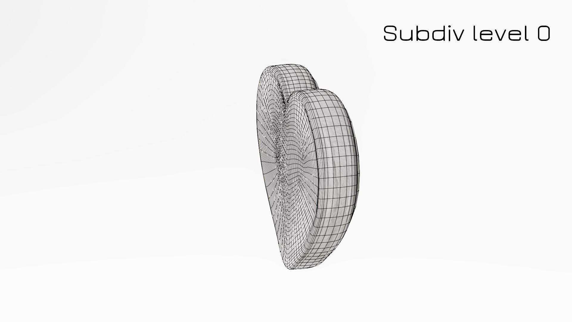 Gingerbread Heart Low-poly 3D model_23