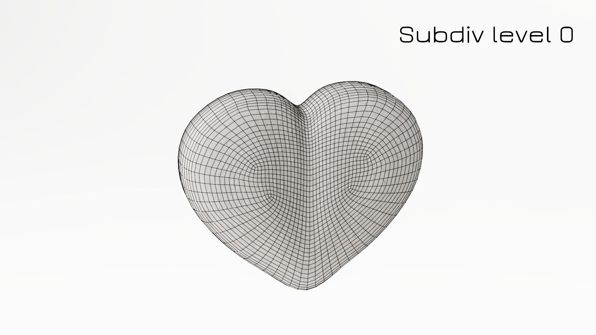 Gingerbread Heart Low-poly 3D model_33