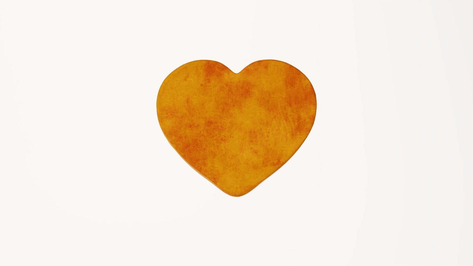 Gingerbread Heart Low-poly 3D model_14