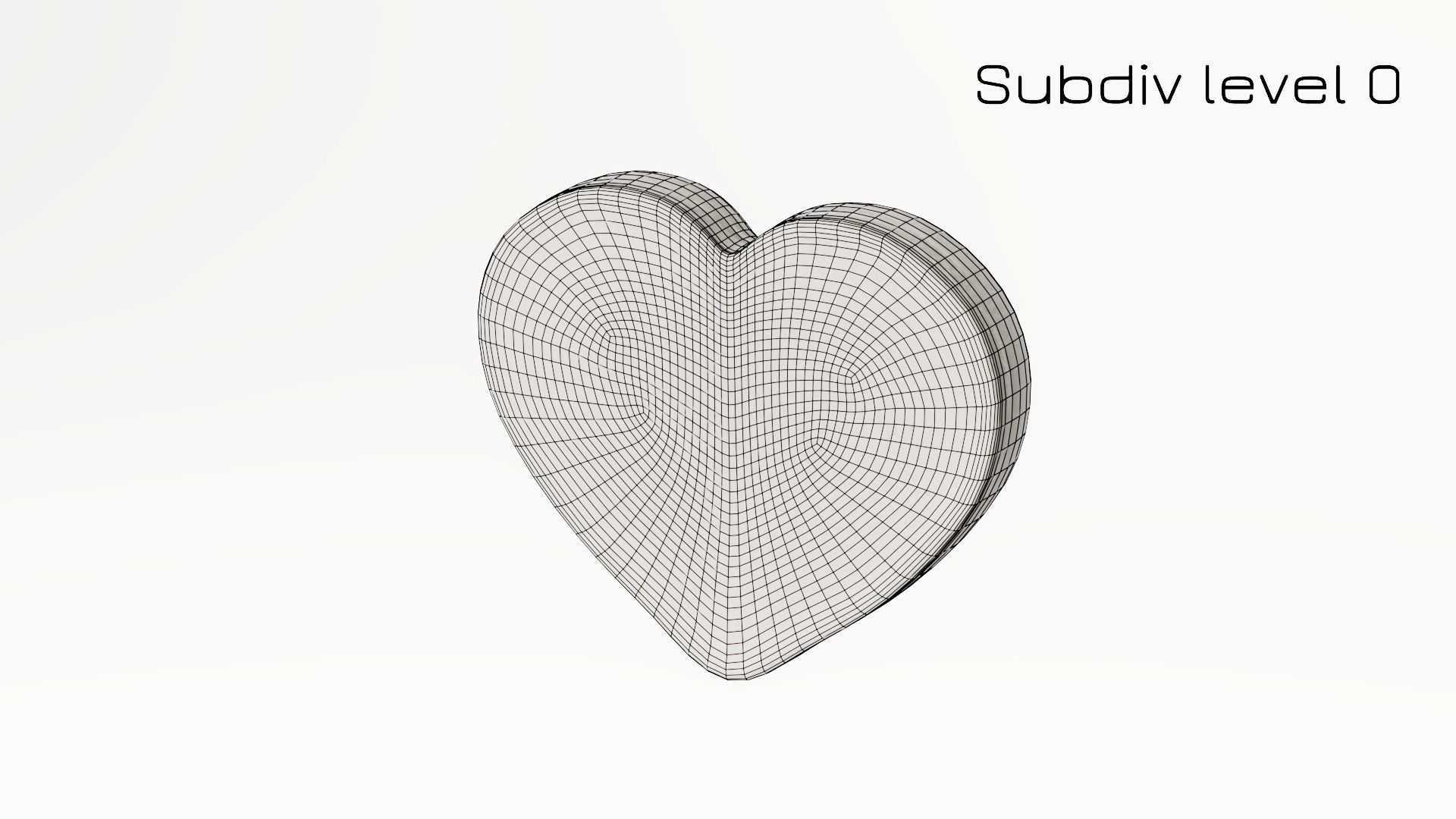 Gingerbread Heart Low-poly 3D model_22