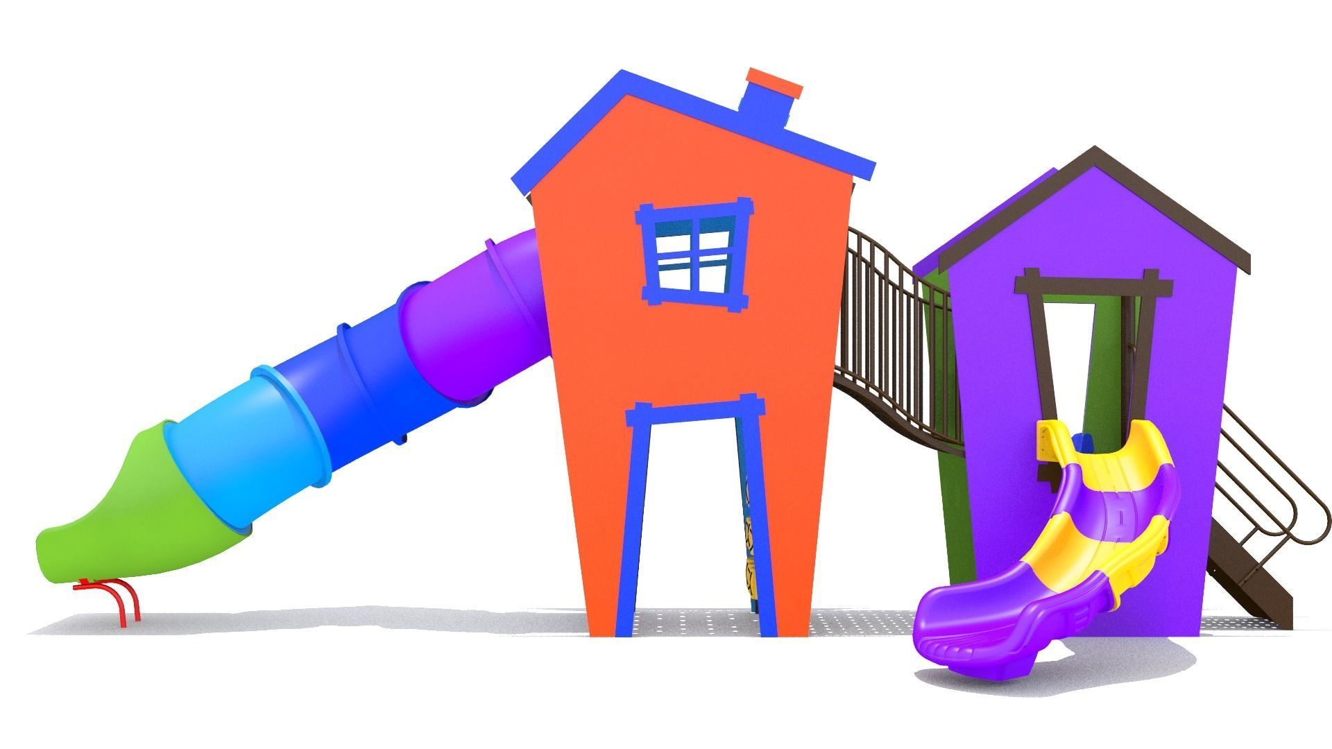 Playground Playhouse 3D model_4