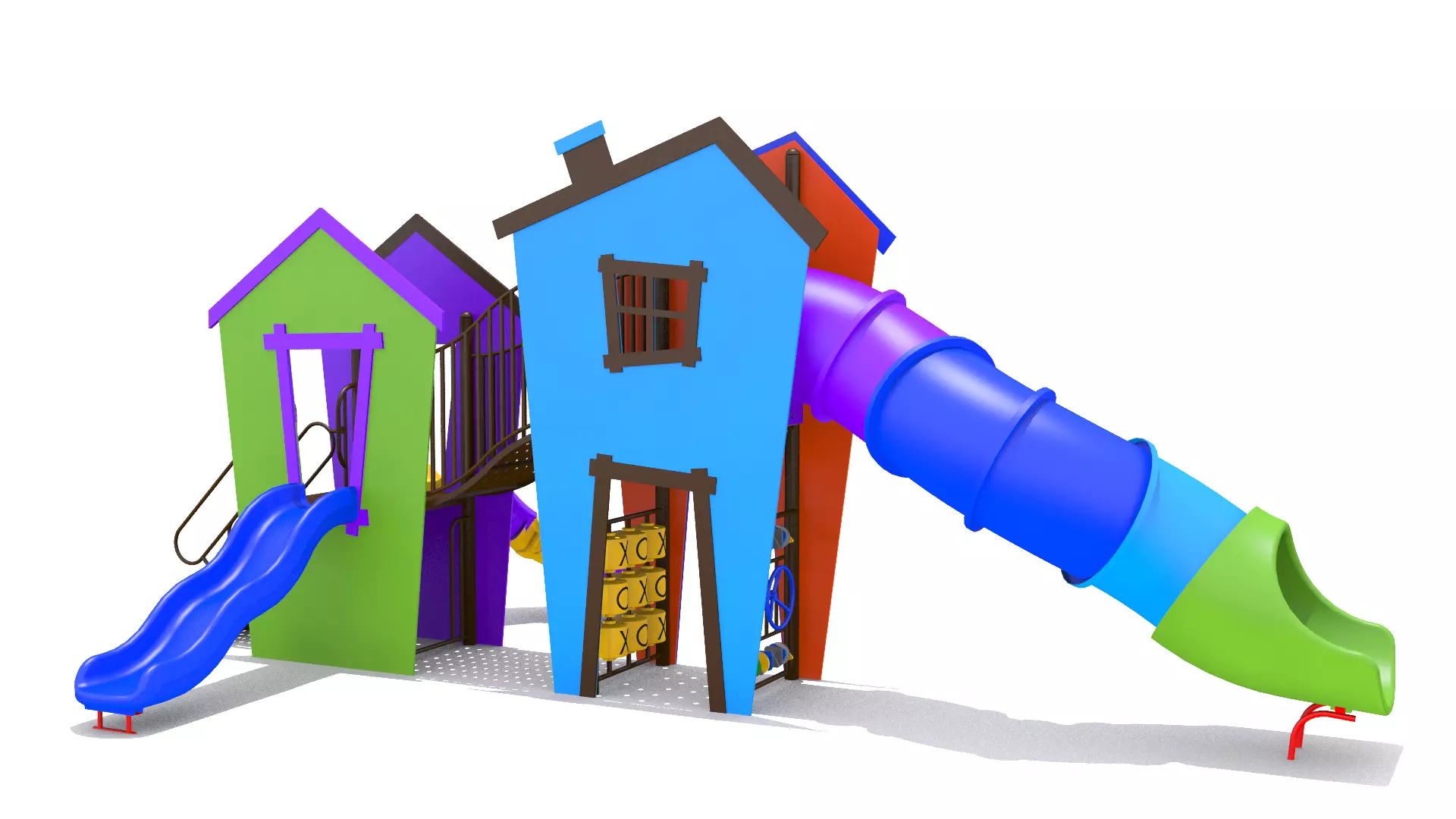 Playground Playhouse 3D model_0