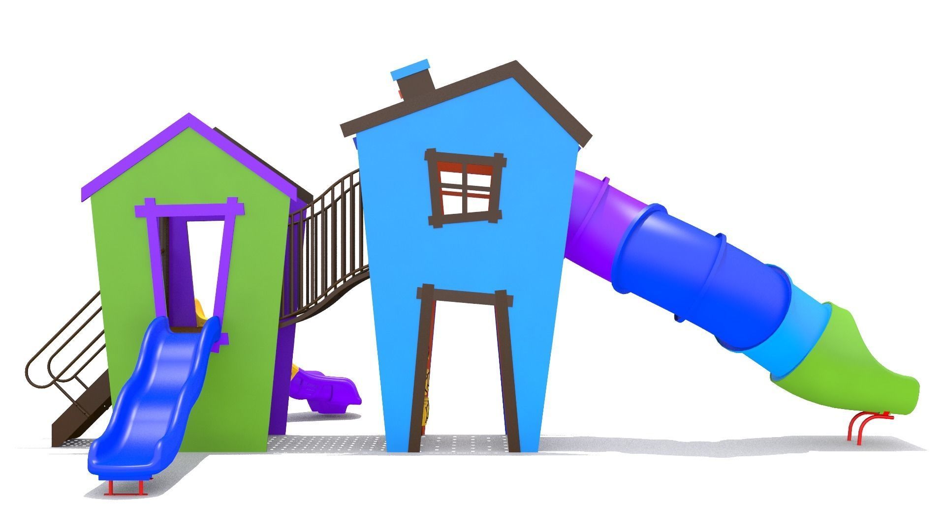 Playground Playhouse 3D model_1