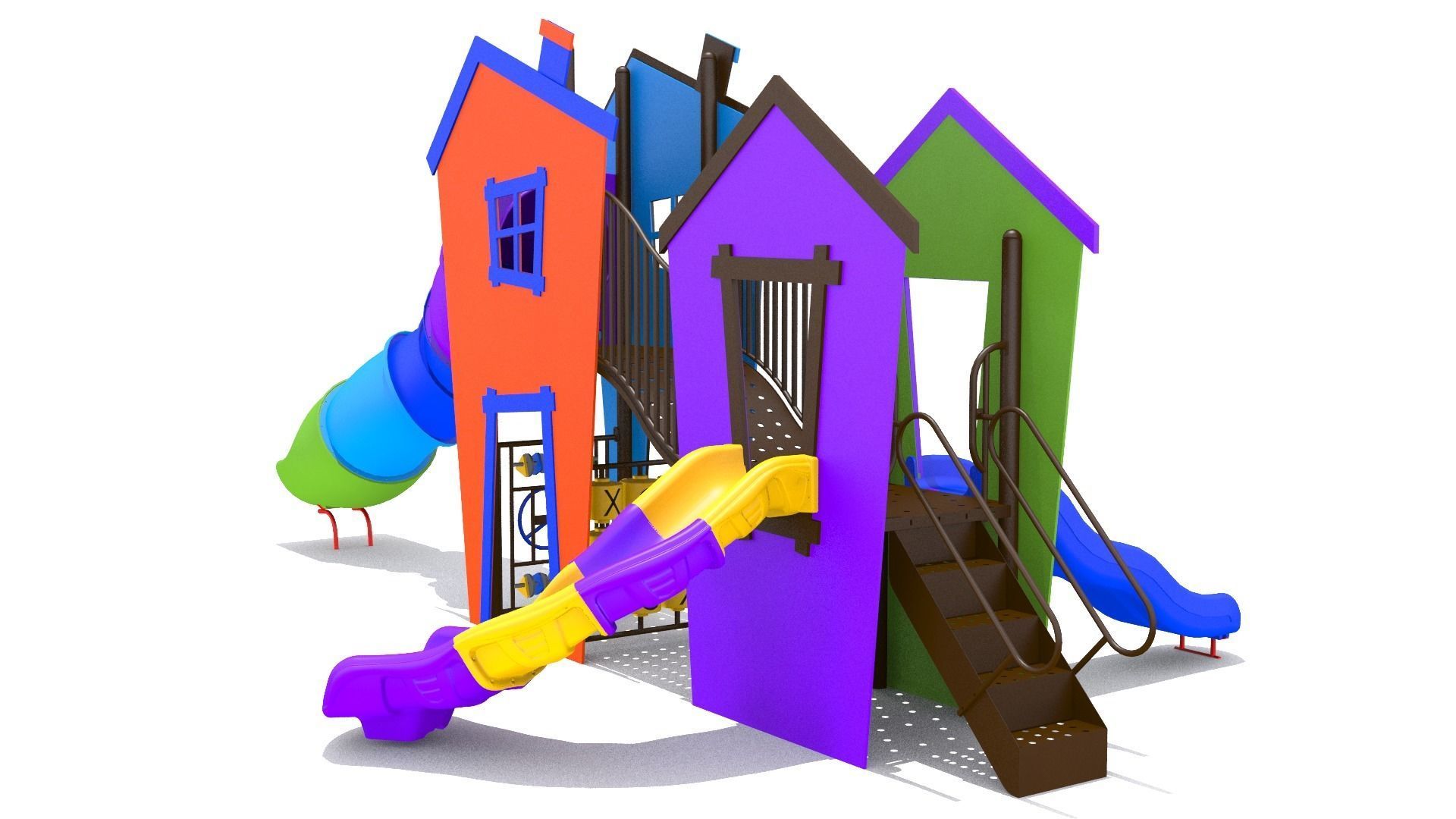 Playground Playhouse 3D model_5