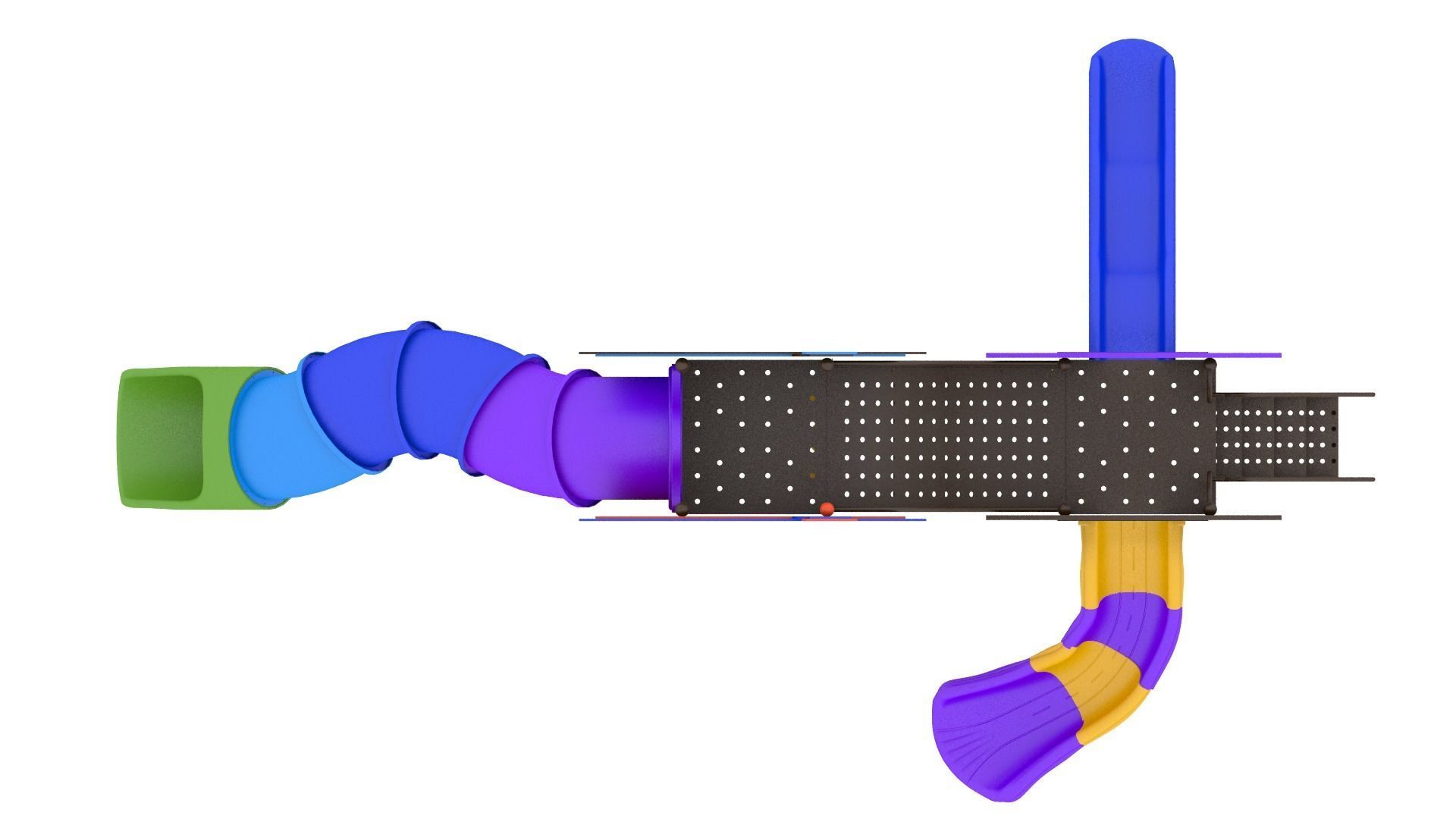 Playground Playhouse 3D model_9