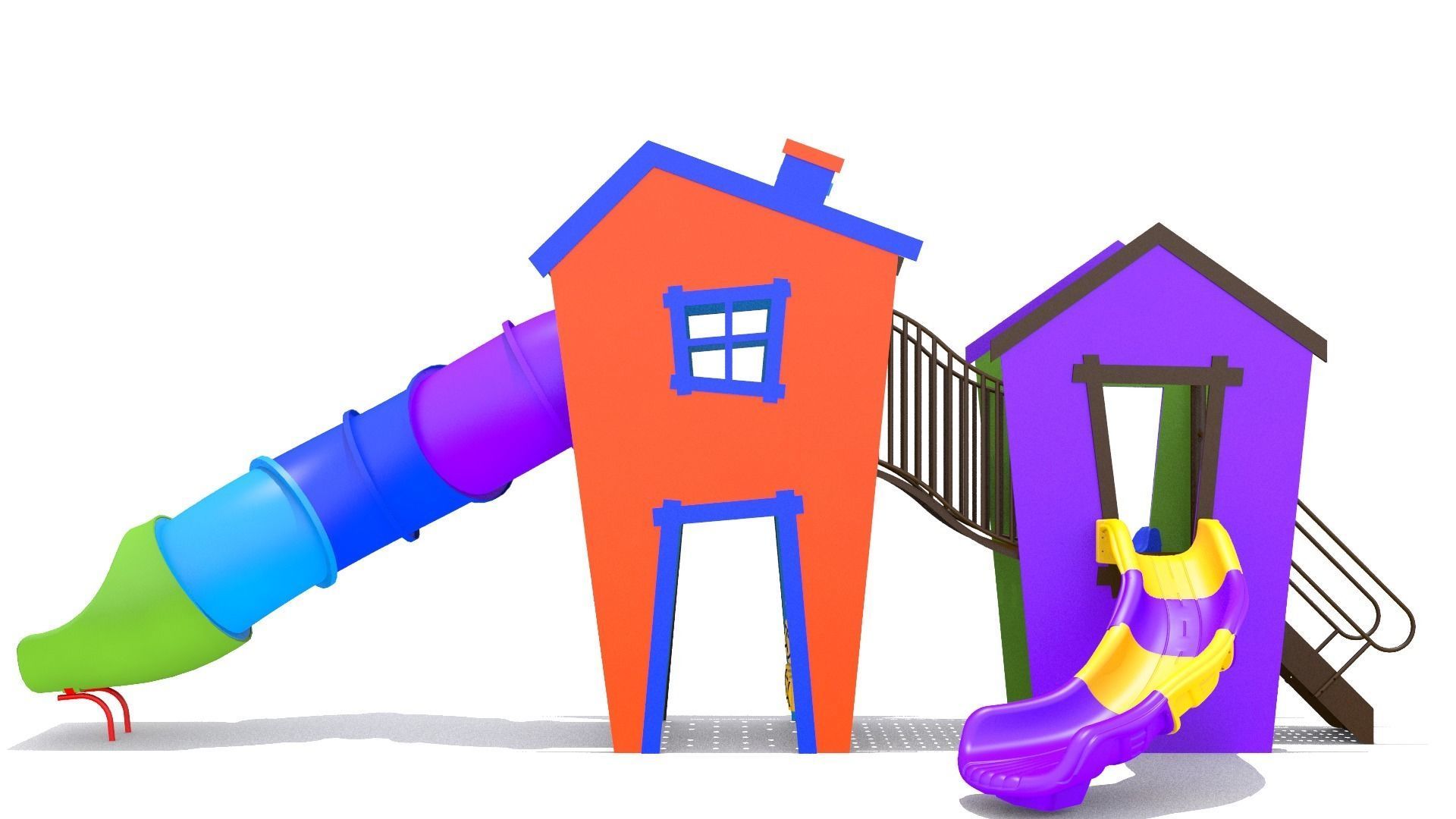 Playground Playhouse 3D model_6